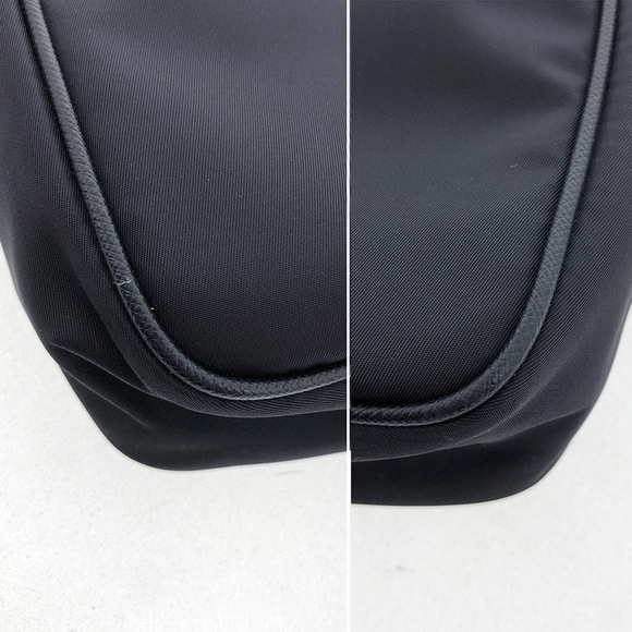 Prada Nylon Shoulder Bag Navy Dark Blue Diagonal Slim - Picture 12 of 13